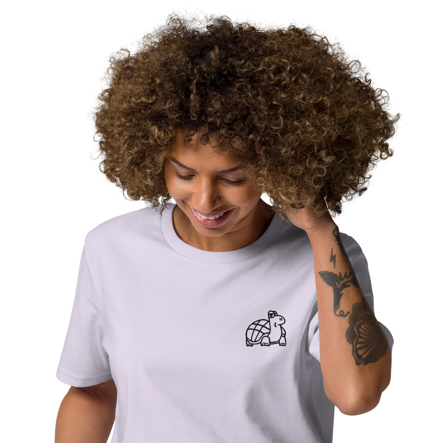 Unisex Embroidered Tortoise T-shirt