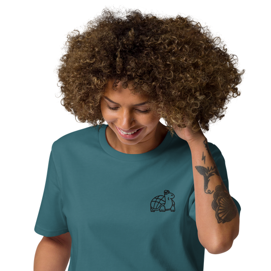 Unisex Embroidered Tortoise T-shirt